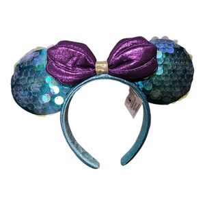 Disney Shanghai Little Mermaid Ariel Ears Headband Minnie Mouse Princess Parks